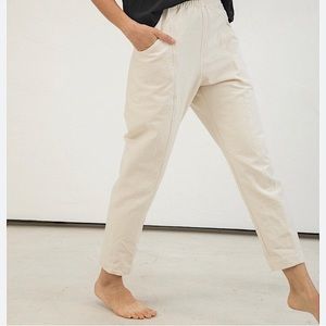 Clyde Work Pant in Upcycled Cotton Canvas | Natural size S